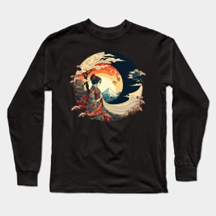 Traditional Japanese ukiyo-e art Long Sleeve T-Shirt